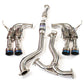 Invidia - R400 Turbo back Exhaust - Ti Tips (WRX 15+ Manual)