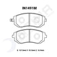 Intima - SS Brake pads - Front (Forester SG XT 03-07)