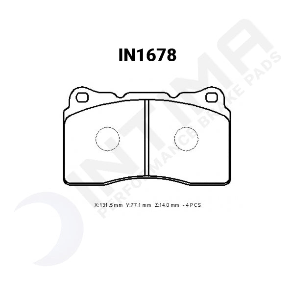 DBA + Intima - Front & Rear Brake Package - DBA T2 Slotted Rotors + Intima SS Brake pads - STi VA (15-17)