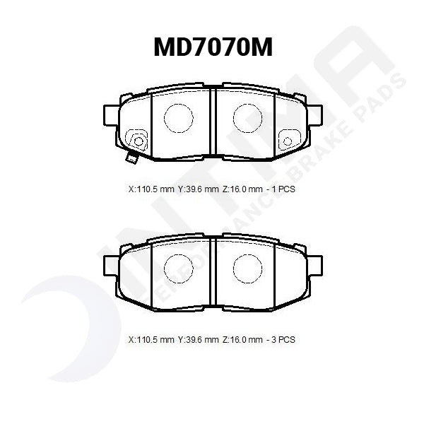 DBA + Intima - Front & Rear Brake Package - DBA T2 Slotted Rotors + Intima SS Brake pads - WRX VA (15-20) (Manual)