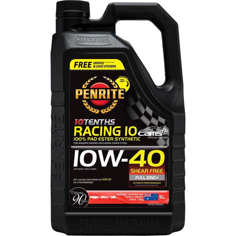 Penrite - 10 Tenths Racing 10 Engine Oil 10W-40 (5 Litre)