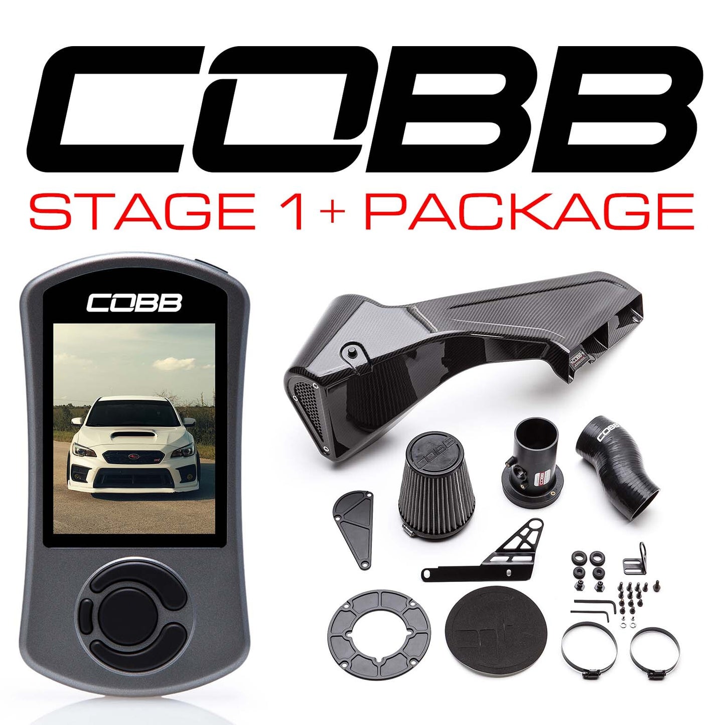Cobb Tuning - Stage 1+ Redline Carbon Fibre SF Power Package -  STi VA (15-21)