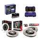 DBA + Intima - Front & Rear Brake Package - DBA T3 Club Spec Rotors + Intima SR Brake pads - STi GR/GV (08-14)