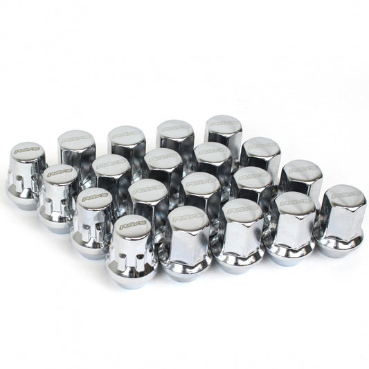 Rays - Motor Sports Gear - 17 Hex Nut and Lock Set - Chrome