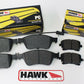 DBA + Hawk Performance - Front & Rear Brake Package - DBA T2 Slotted Rotors + Hawk Performance Ceramic Pads - Forester SH (08-13)