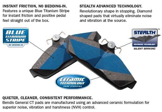 Bendix General CT Brake Pads - Front (Forester SF 97-02)